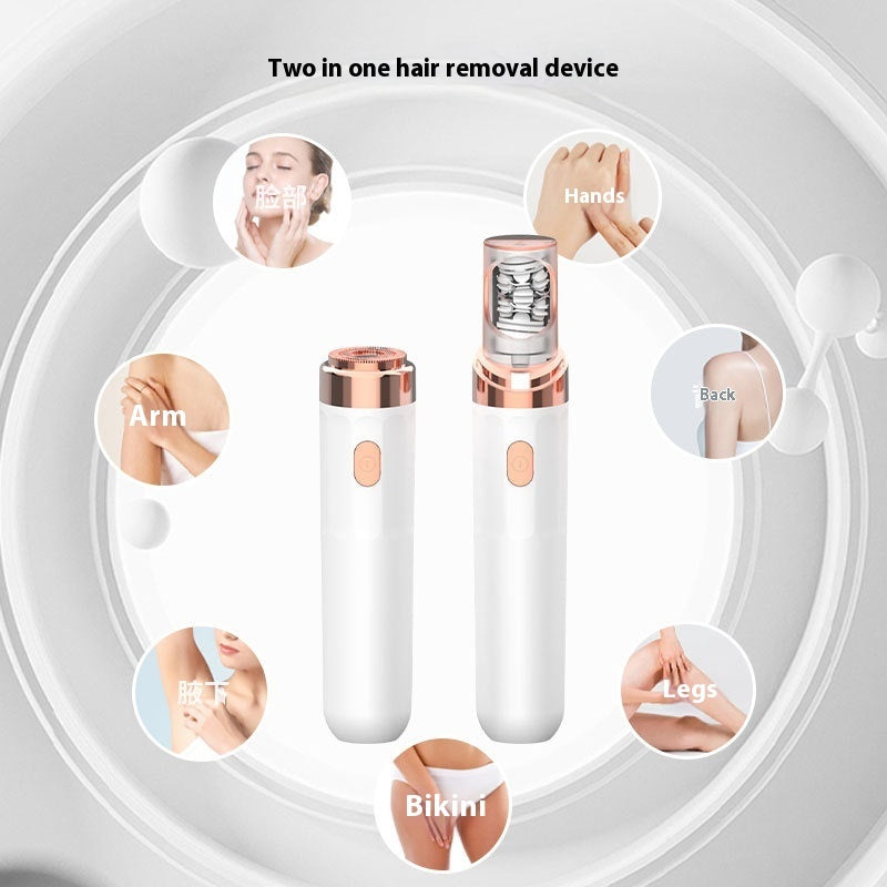 Multi-functional Automatic Double-headed Women's Hair Removal Device
