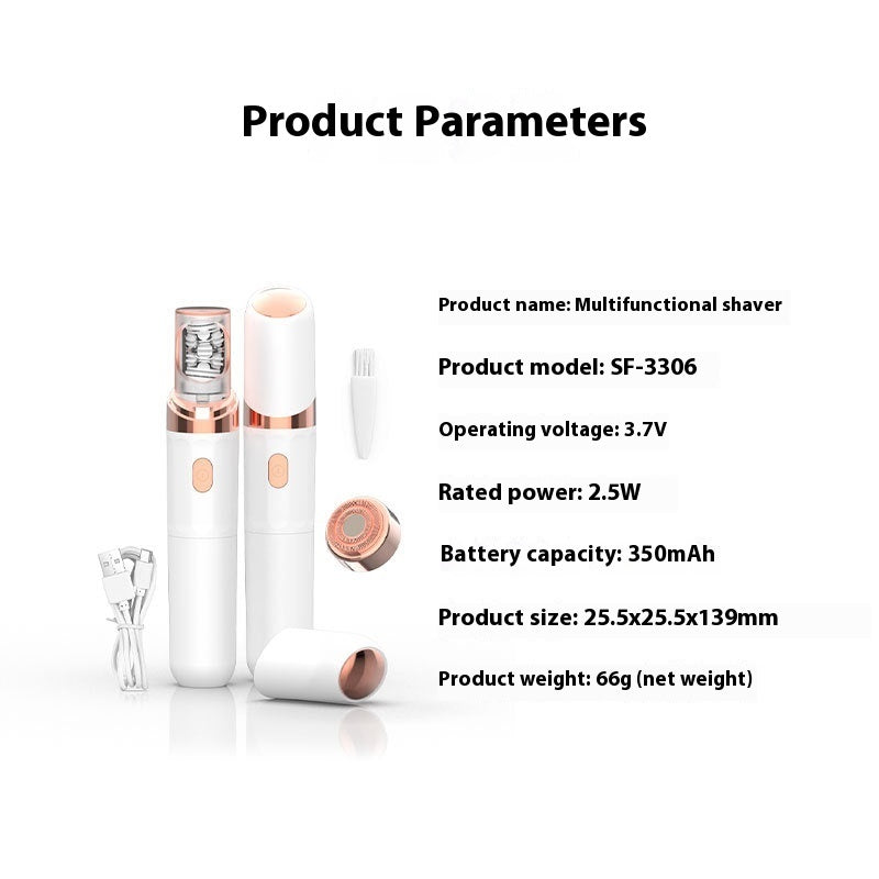 Multi-functional Automatic Double-headed Women's Hair Removal Device